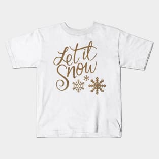 Let It Snow Christmas Kids T-Shirt